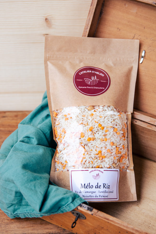 Mélo de riz (riz bio camargue - lentilles corail - noisettes)