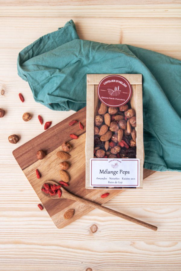 Mélange peps (Noisette - Amande - Goji - Raisins secs)