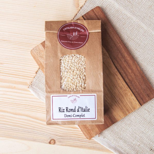 Riz rond demi- complet