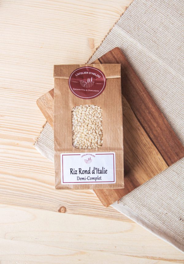 Riz rond demi- complet